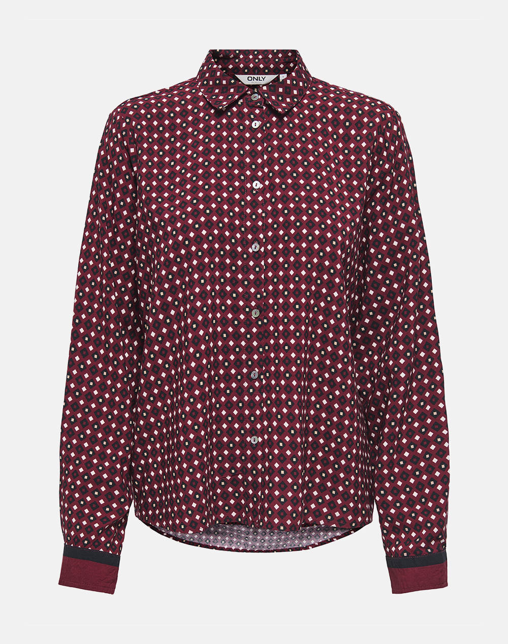 ONLY ONLVEDA BORDER L/S SHIRT WVN