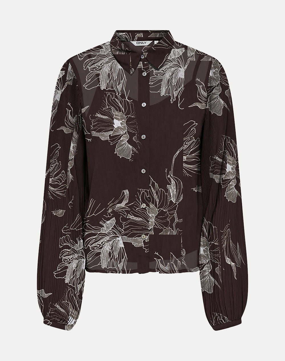 ONLY ONLSTAR LIFE L/S PLISSE SHIRT WVN