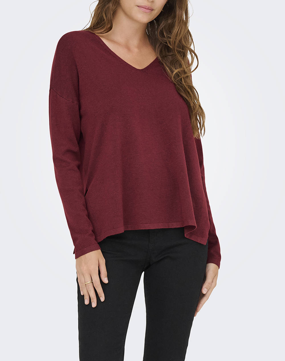 ONLY ONLAMALIO LIFE LS V-NECK KNT