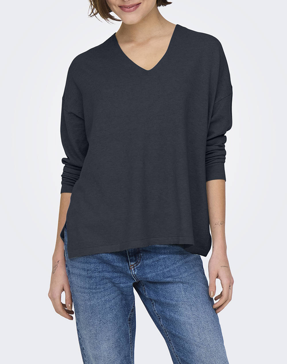 ONLY ONLAMALIO LIFE LS V-NECK KNT