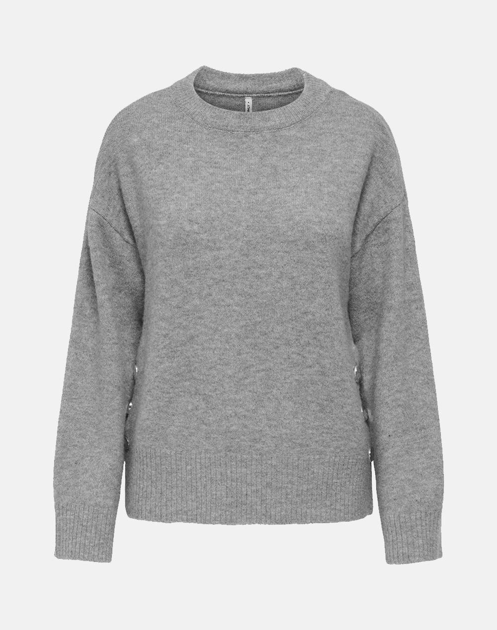 ONLY ONLRENE LIFE LS BUTTON O-NECK CC KNT