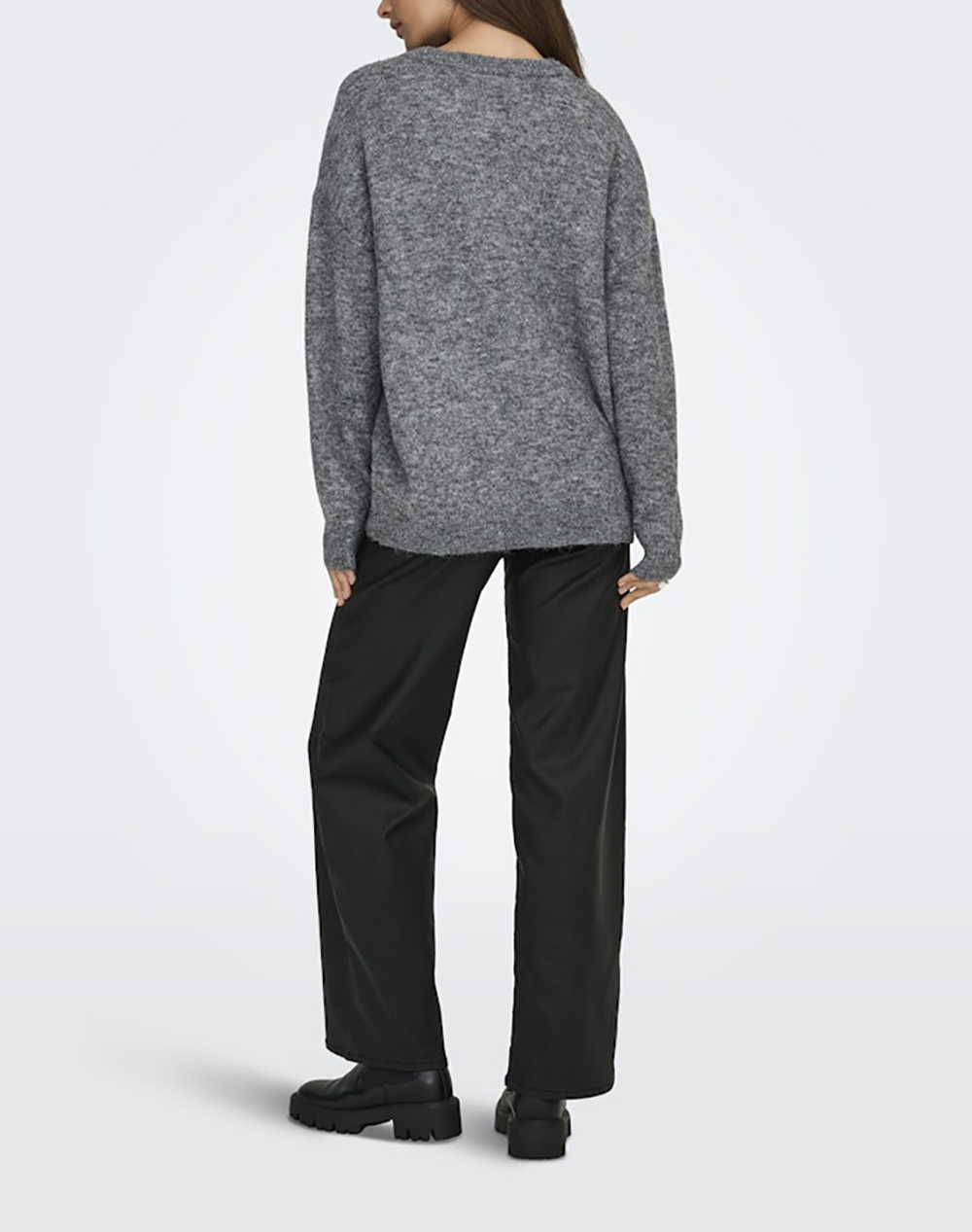 ONLY ONLAZU LS BOXY O-NECK KNT