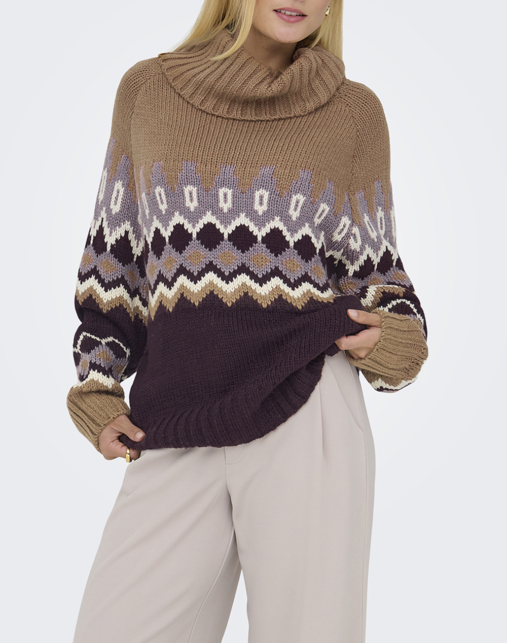 ONLY ONLROCK LS JQ ROLLNECK KNT