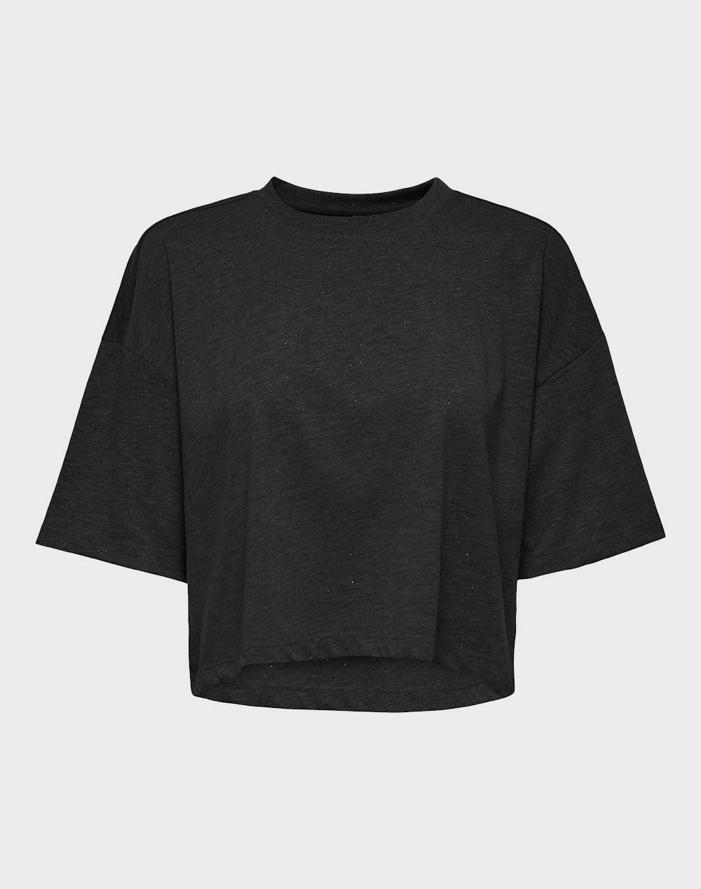 ONLY ONLMELLE S/S GLITTER TOP JRS