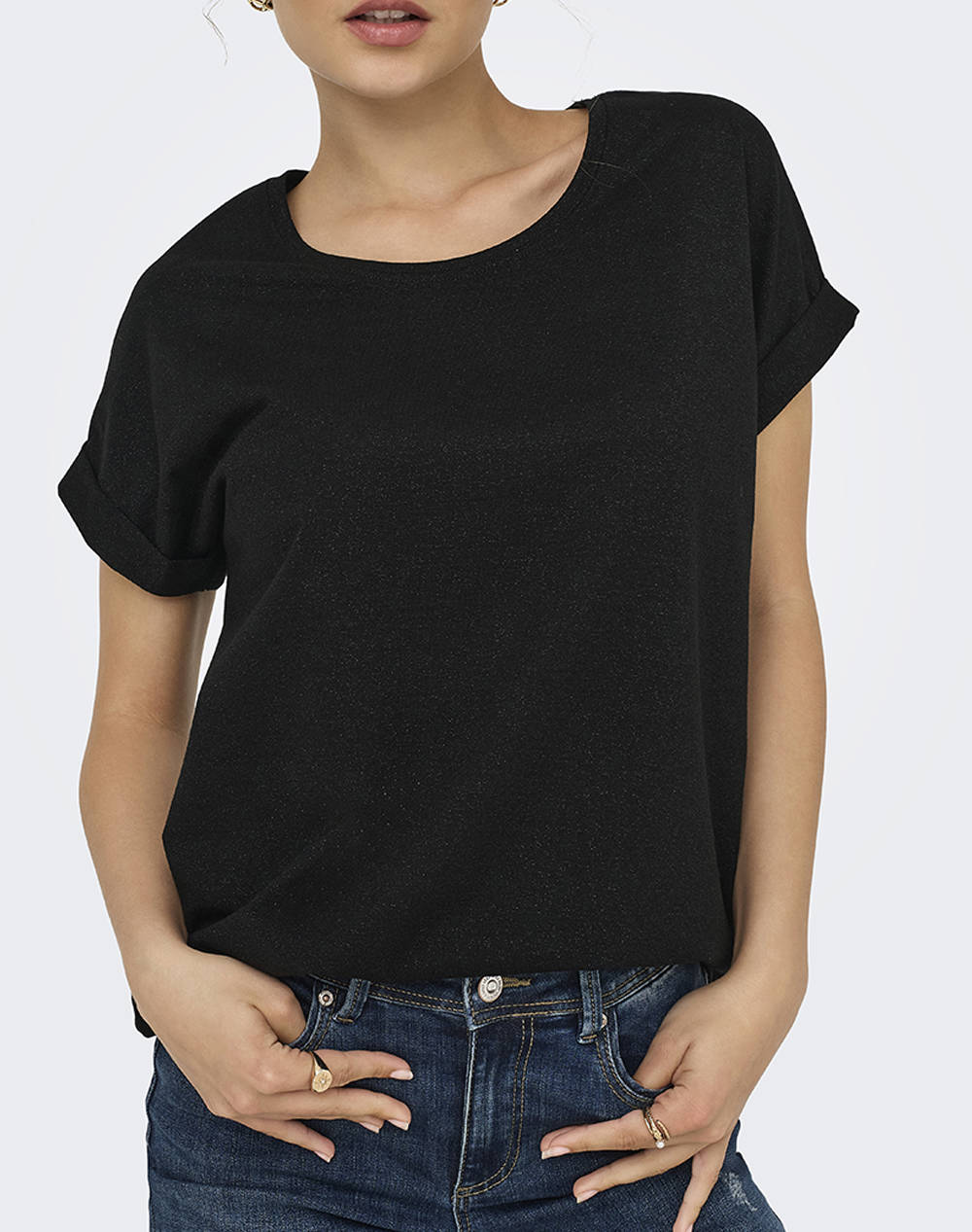 ONLY ONLMOSTER GLITTER S/S TOP NOOS JRS