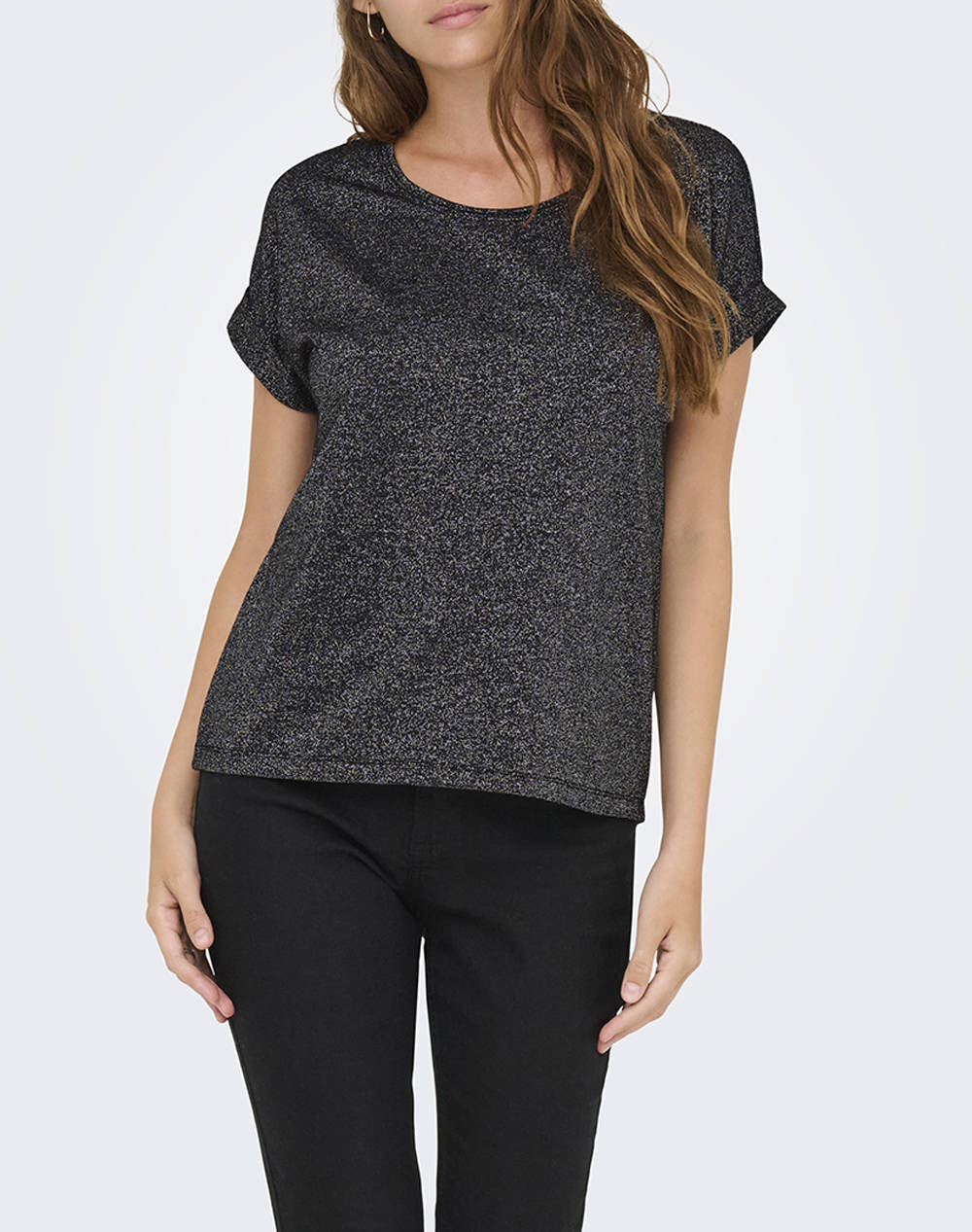 ONLY ONLMOSTER GLITTER S/S TOP NOOS JRS