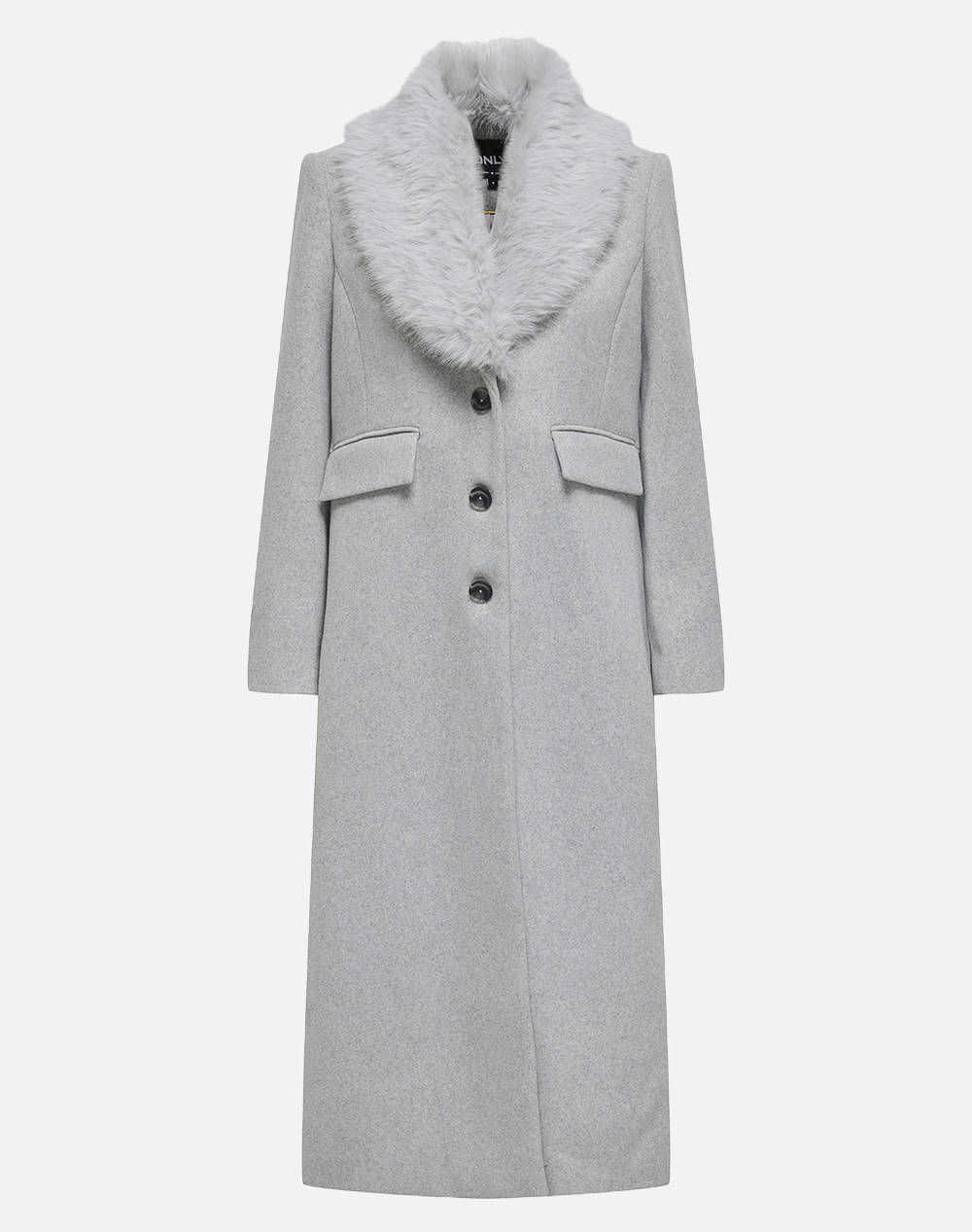 ONLY ONLANNIE LIFE FUR COLLAR COAT CC OTW