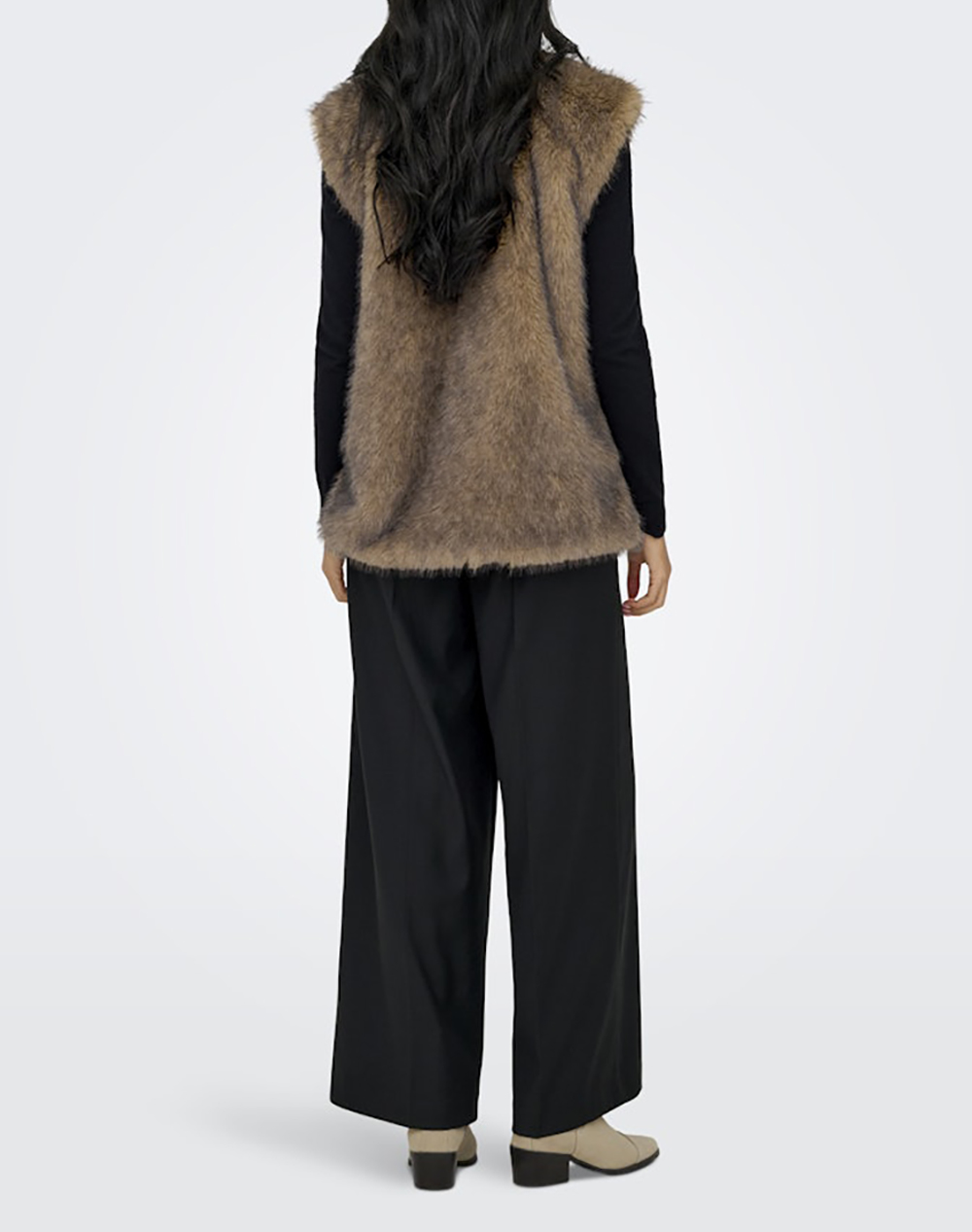 ONLY ONLDAWN LIFE FAUX FUR WAISTCOAT OTW