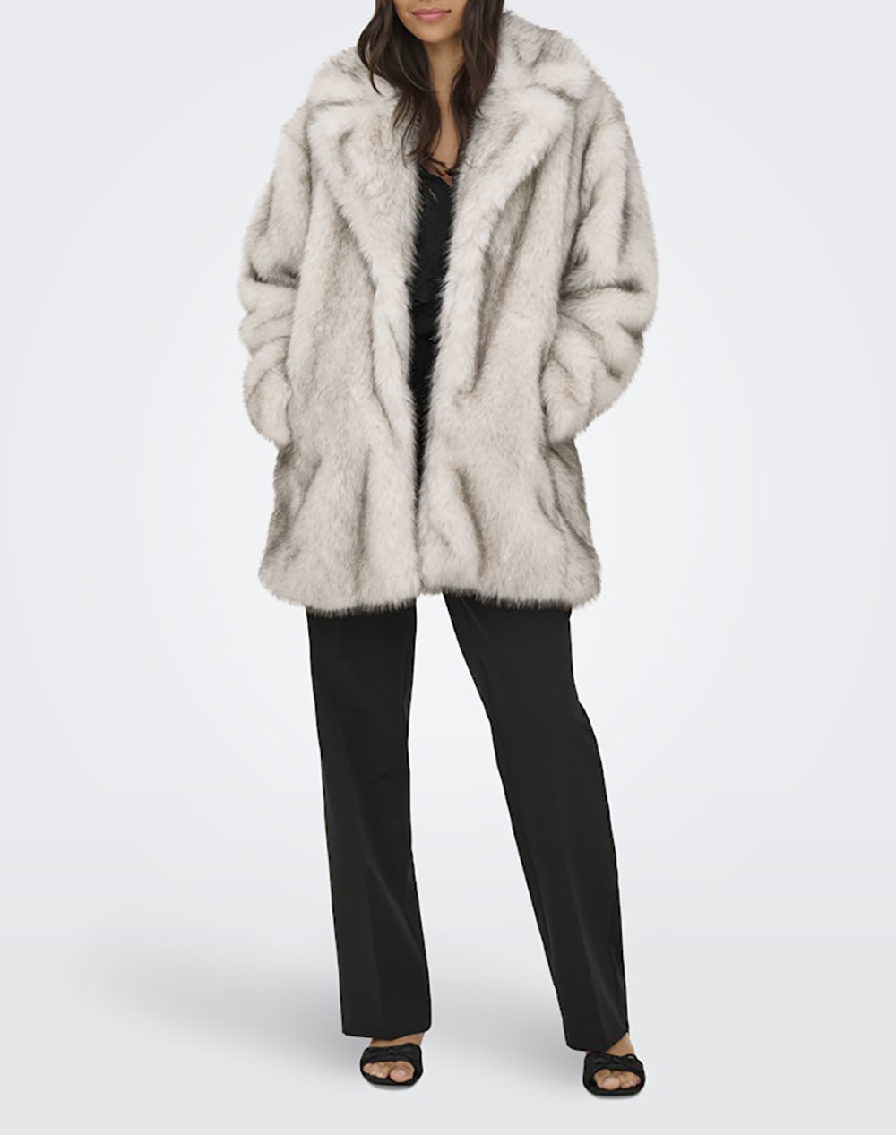 ONLY ONLDAWN LIFE FAUX FUR COAT CC OTW