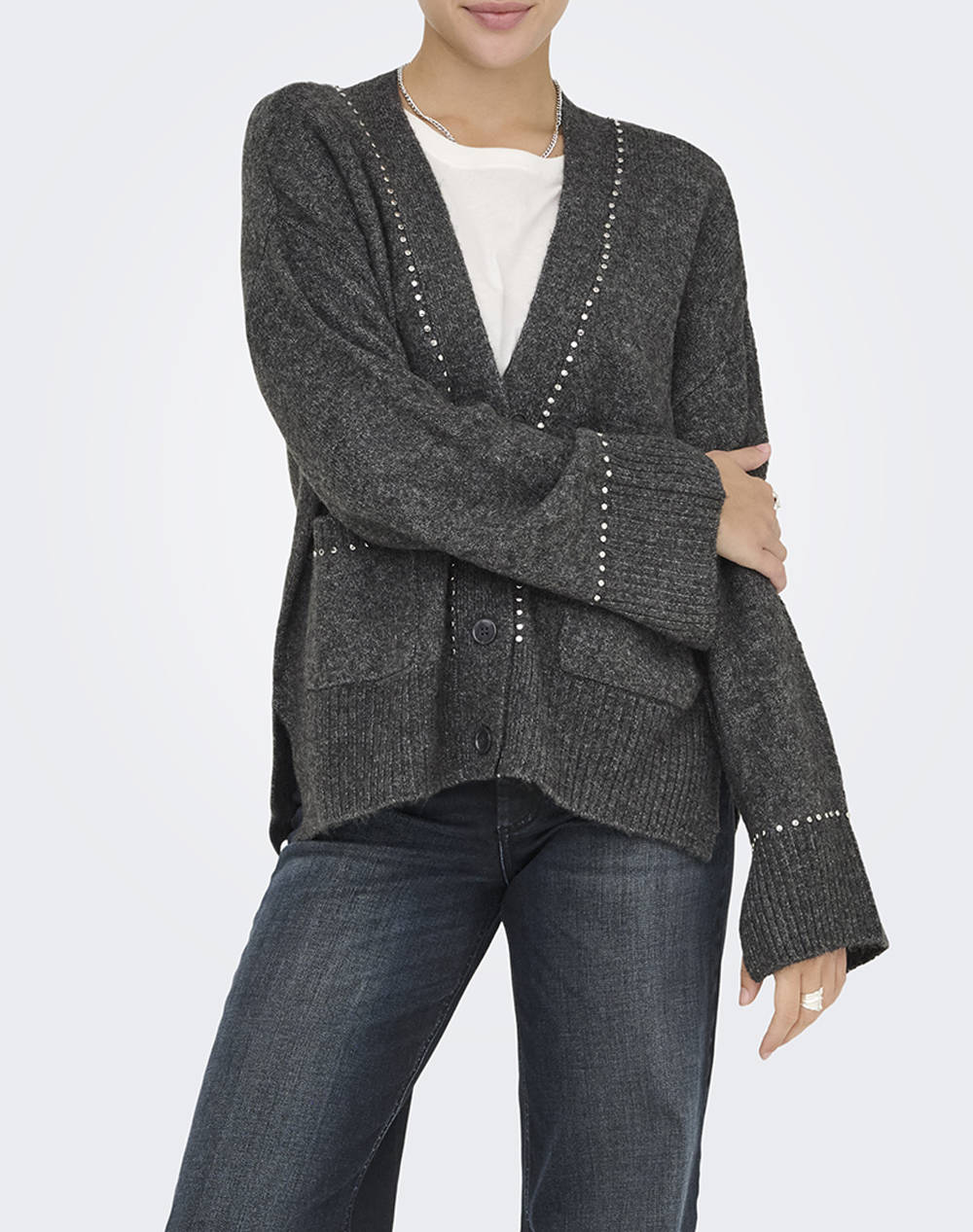 ONLY ONLELSIE LS STUDS CARDIGAN CC KNT