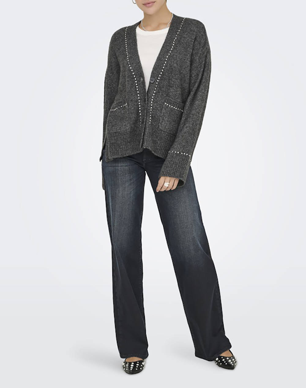 ONLY ONLELSIE LS STUDS CARDIGAN CC KNT