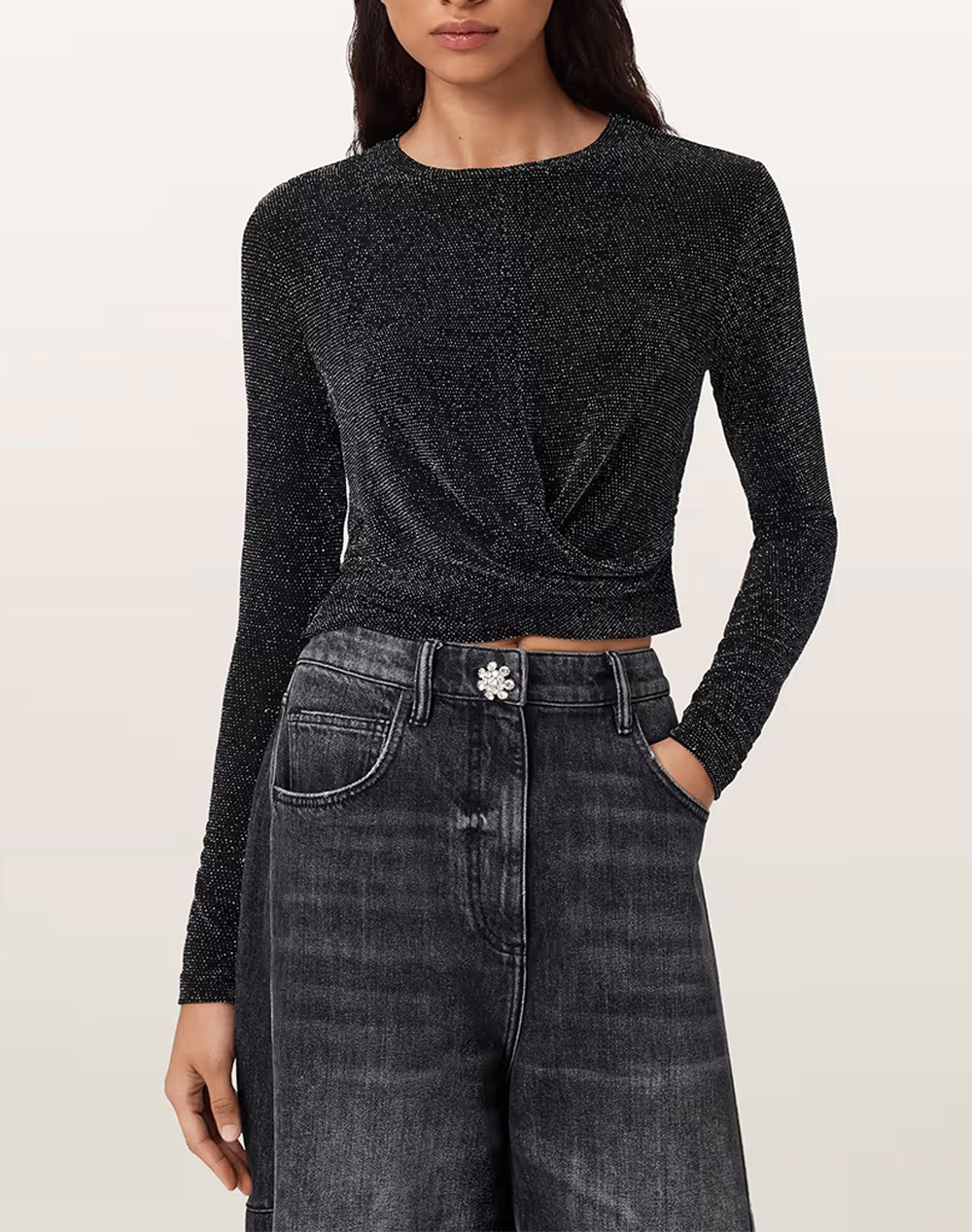 ALL SAINTS SKYLAR LS TEE