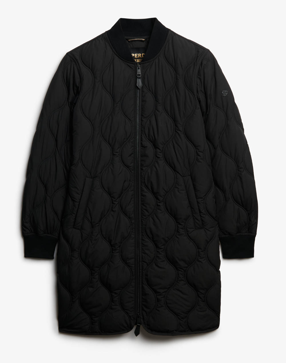 SUPERDRY D1 STUD LONG QUILTED LINER JACKET GEACA DE DAMA
