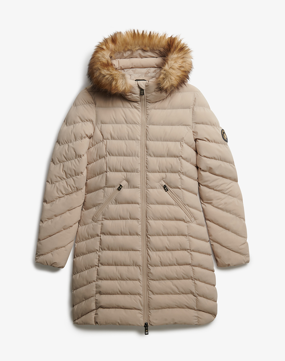SUPERDRY D2 OVIN FUJI FAUX FUR HOOD MID LENGTH GEACA DE DAMA