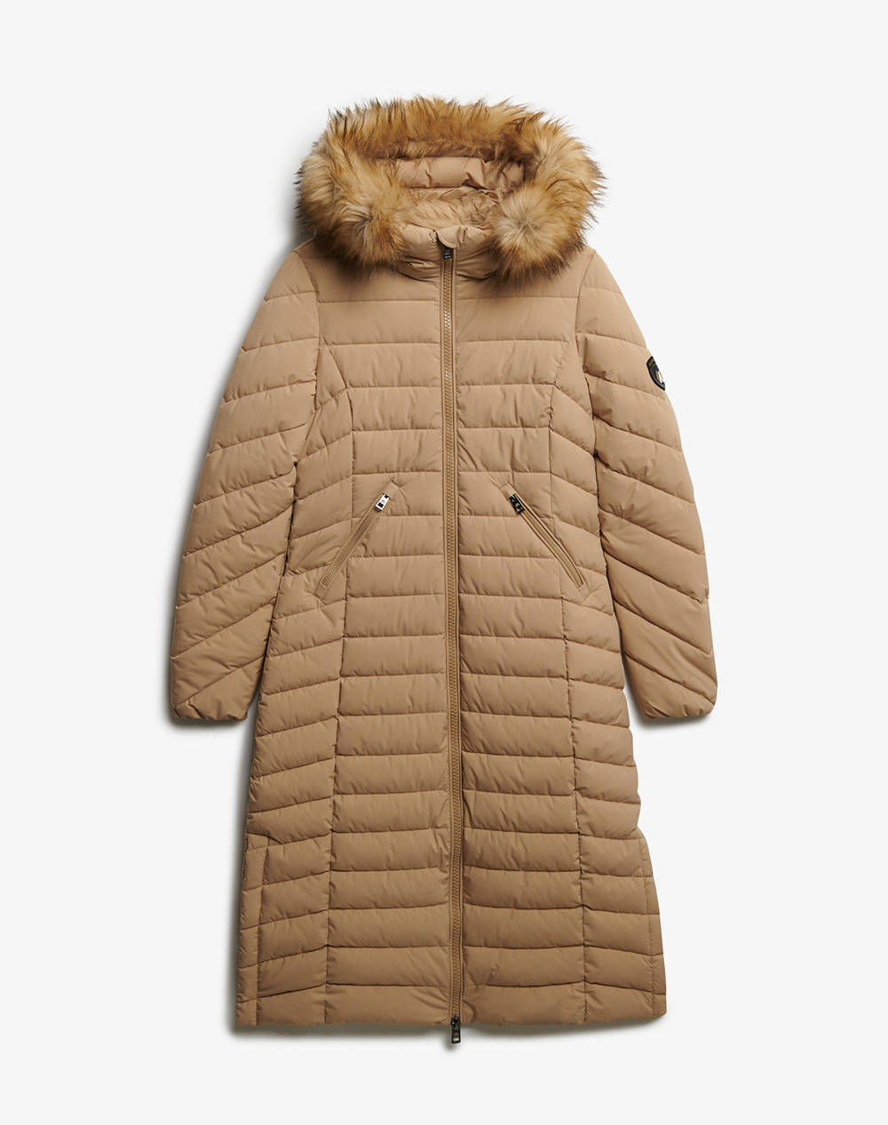 SUPERDRY D2 OVIN FUJI FAUX FUR HOODED LONGLINE GEACA DE DAMA