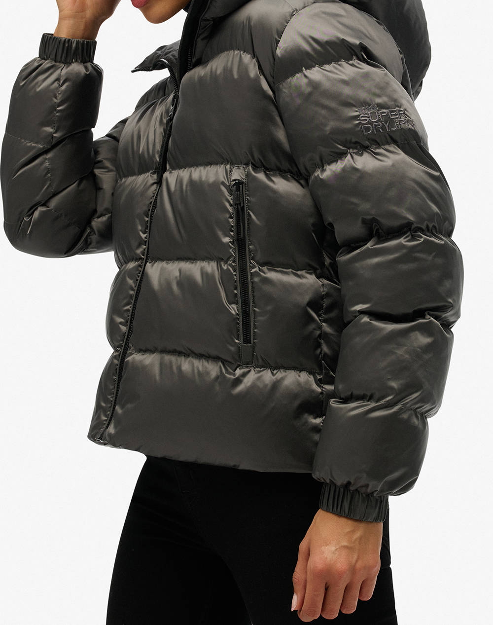SUPERDRY D1 SDSW HOODED LUXE SPORTS PUFFER GEACA DE DAMA