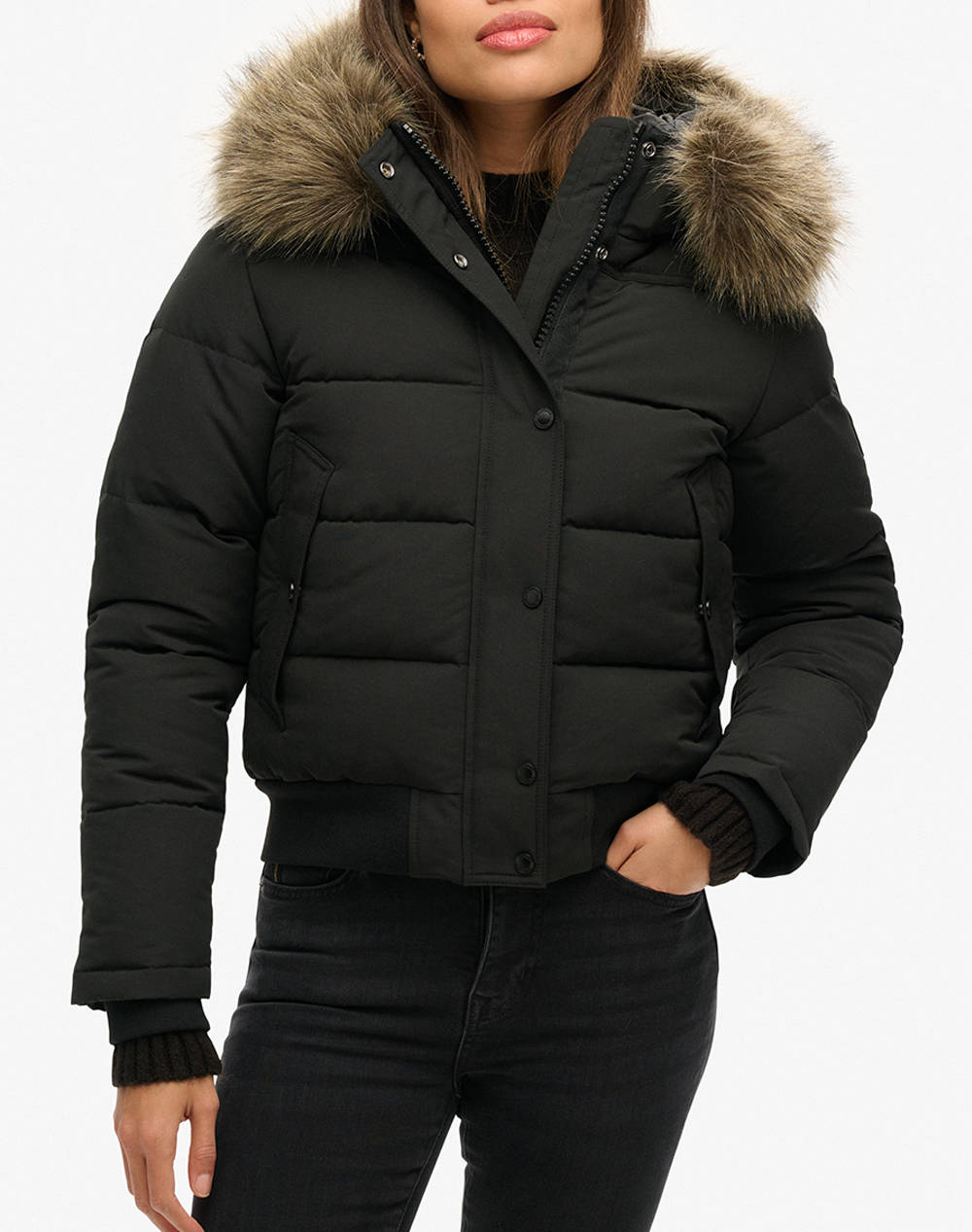 SUPERDRY D2 OVIN EVEREST HOODED BOMBER JKT GEACA DE DAMA