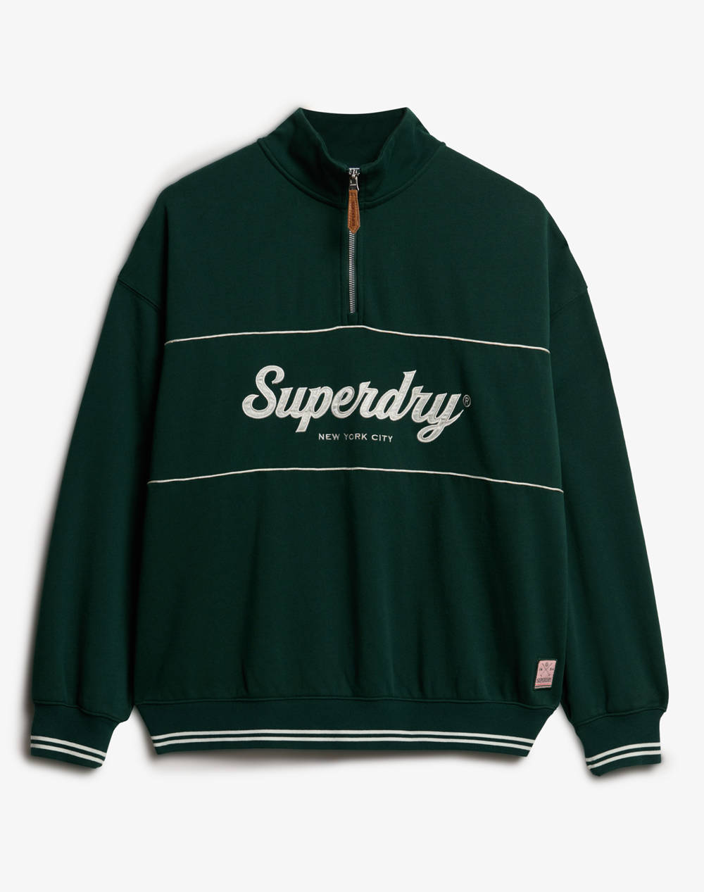 SUPERDRY D2 SDSW COUNTRY CLUB LOOSE 1/4 ZIP FLEECE DE DAMA