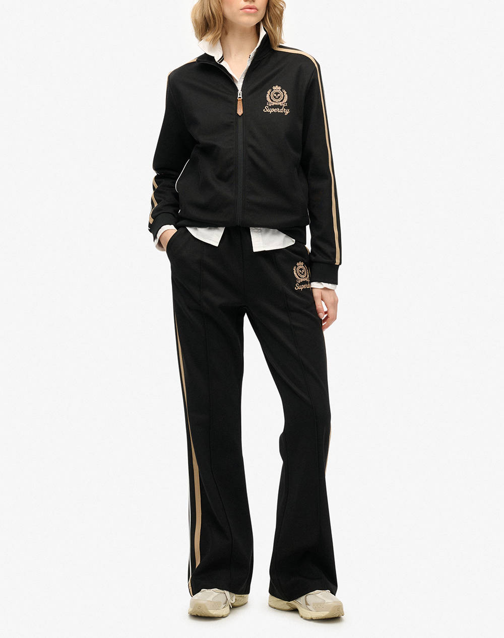 SUPERDRY D3 SDSW COUNTRY CLUB TRACK TOP HANORAC DE DAMA