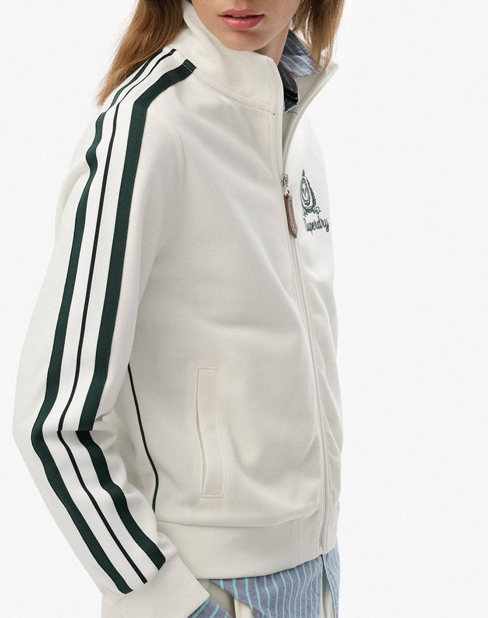 SUPERDRY D3 SDSW COUNTRY CLUB TRACK TOP HANORAC DE DAMA