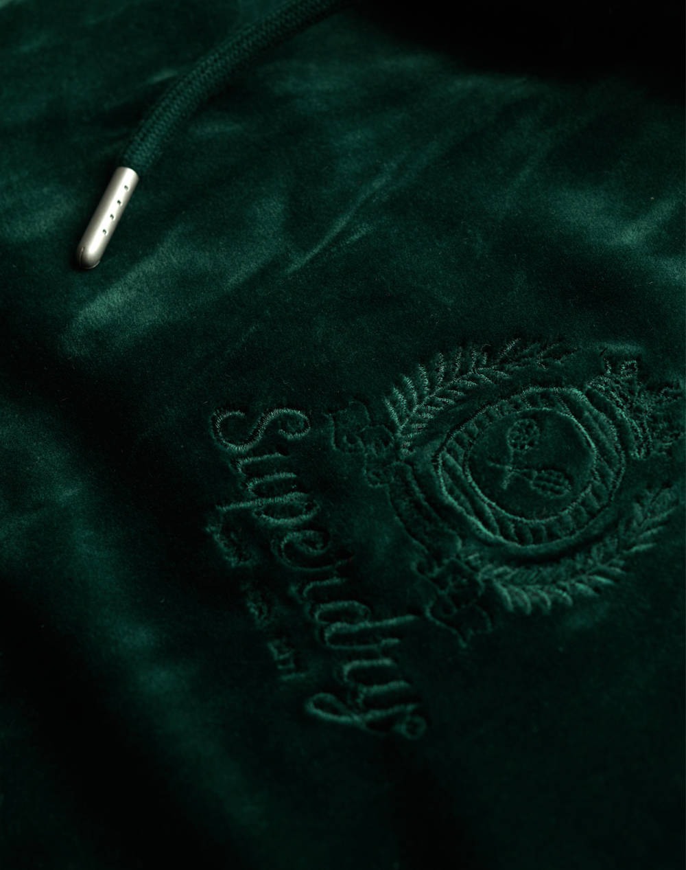SUPERDRY D1 SDSW COUNTRY CLUB VELOUR ZIPHOOD FLEECE DE DAMA