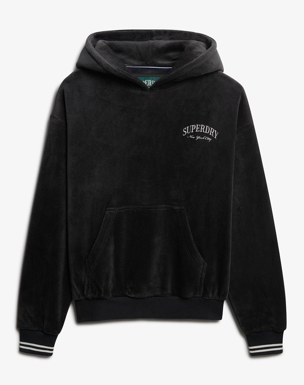 SUPERDRY D2 SDSW COUNTRY CLUB VELOUR RELAX HOOD HANORAC DE DAMA