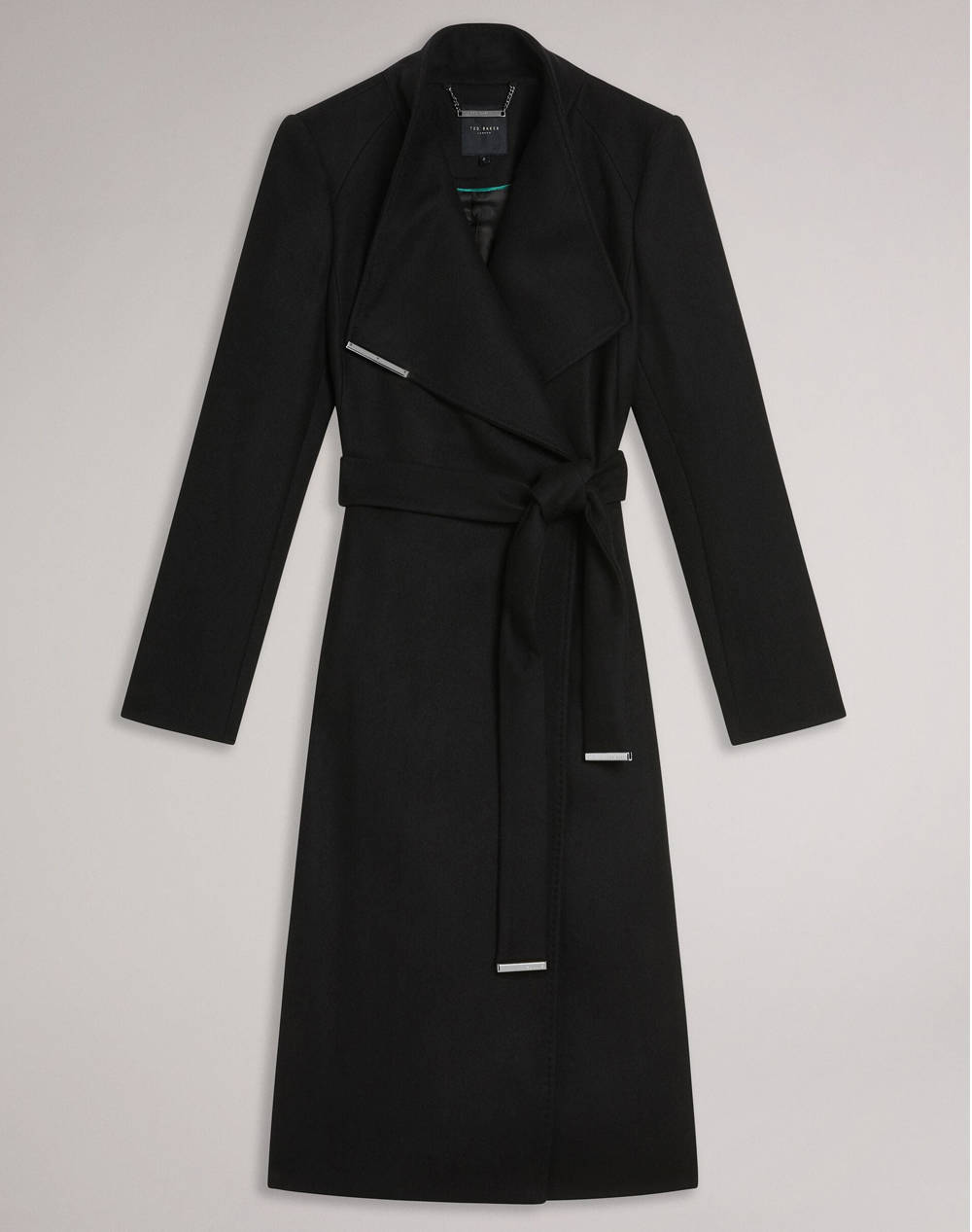 TED BAKER ROSE Mid Length Belted Wool Wrap Coat