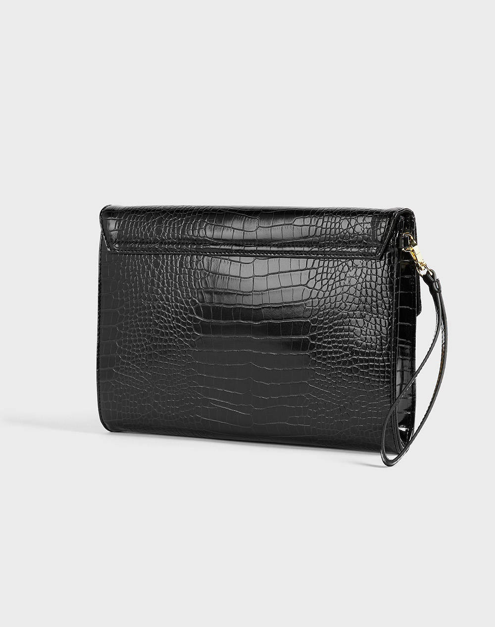 TED BAKER CROCEY Croc Effect Envelope Pouch (Dimensiuni: 25.5 x 19 x 3.5cm.)
