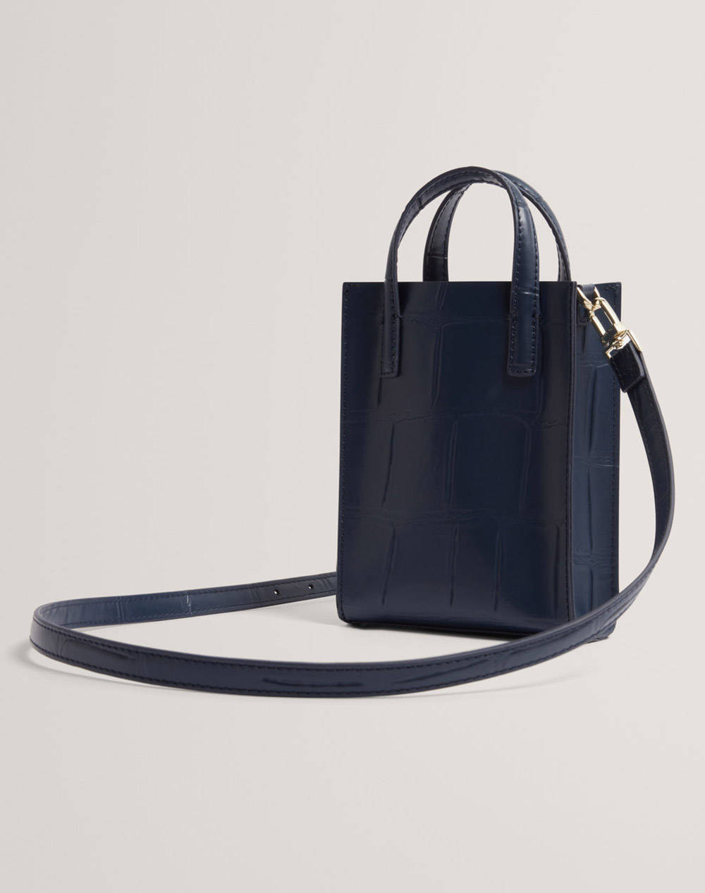 TED BAKER GATOCON Croc Effect Mini Icon Bag (Dimensiuni: 14 x 18 x 5cm.)