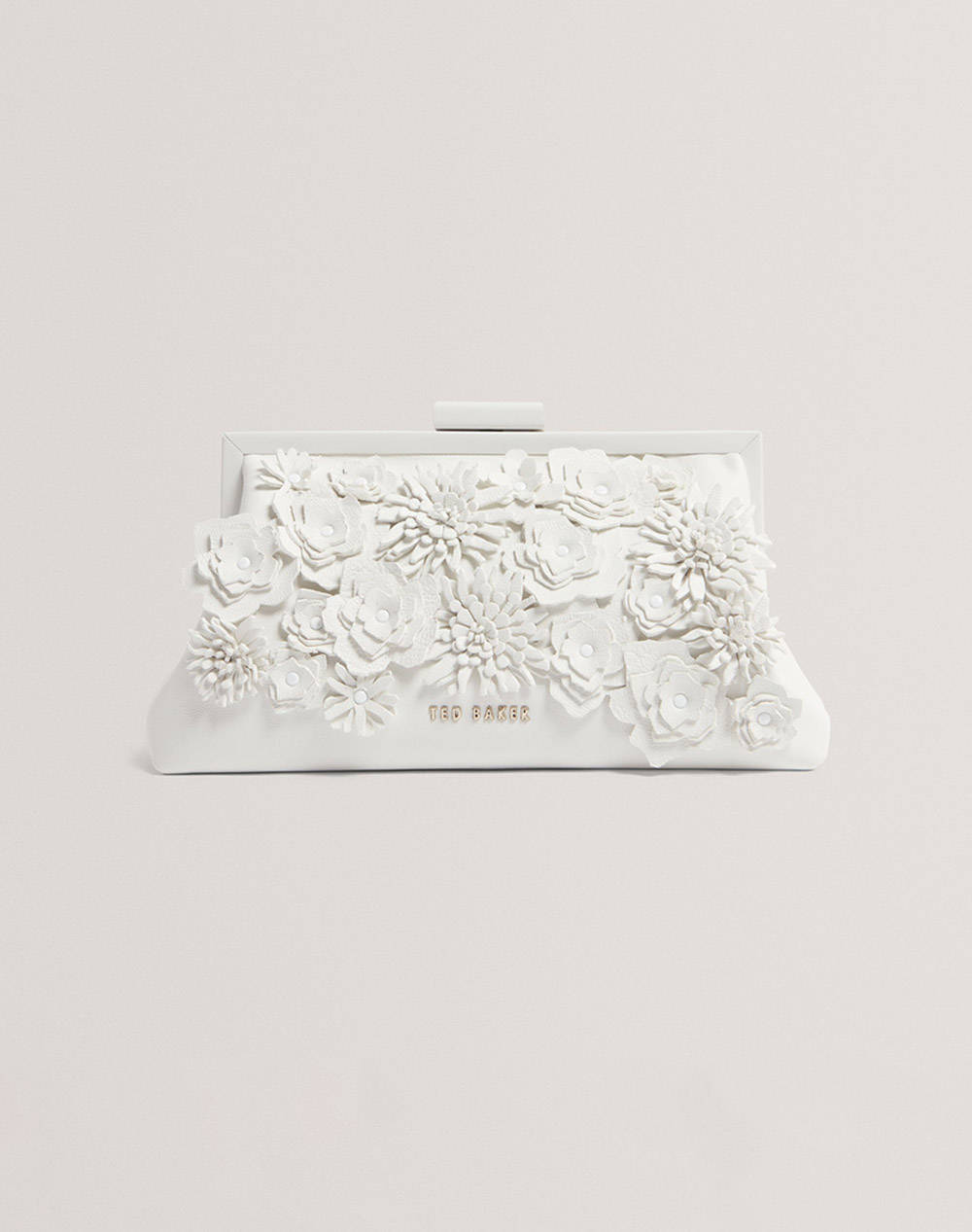 TED BAKER FIORELL Flower 3D Applique Clutch Bag (Dimensiuni: 21 x 11.5 x 7.5cm.)