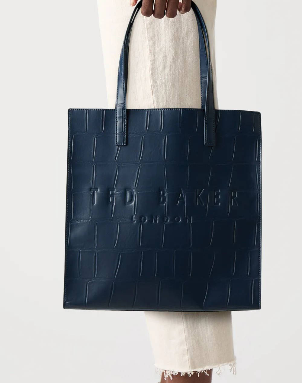 TED BAKER CROCCON Croc Effect Large Icon Bag (Dimensiuni: 34.5 x 34.5 x 11,5cm.)