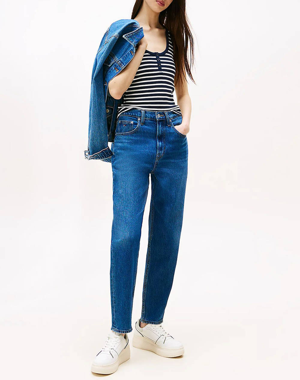 TOMMY JEANS MOM JEAN UH TPR CH0152 CO