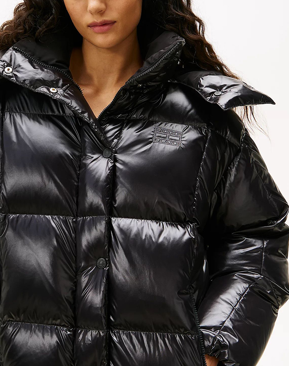 TOMMY JEANS TJW ALASKA GRID SHNY OVS DWN PFR