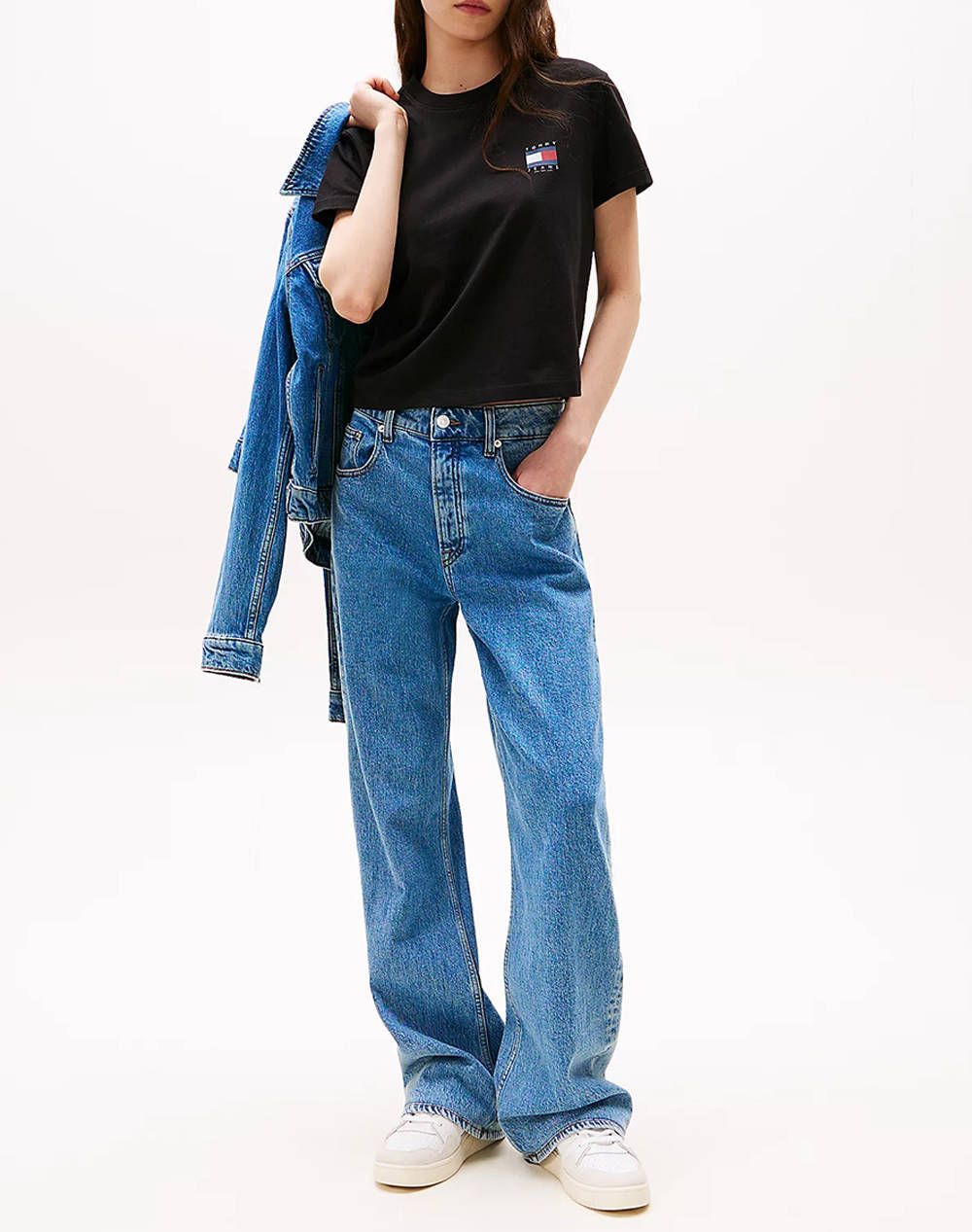 TOMMY JEANS TJW REG SH TOMMY US FLAG SS TEE