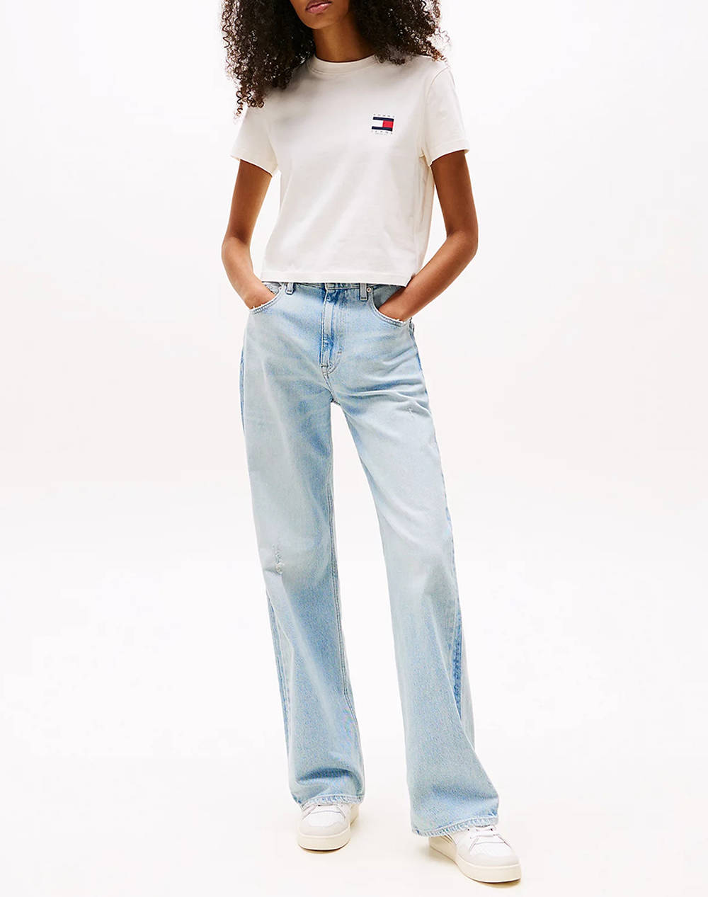 TOMMY JEANS TJW REG SH TOMMY US FLAG SS TEE