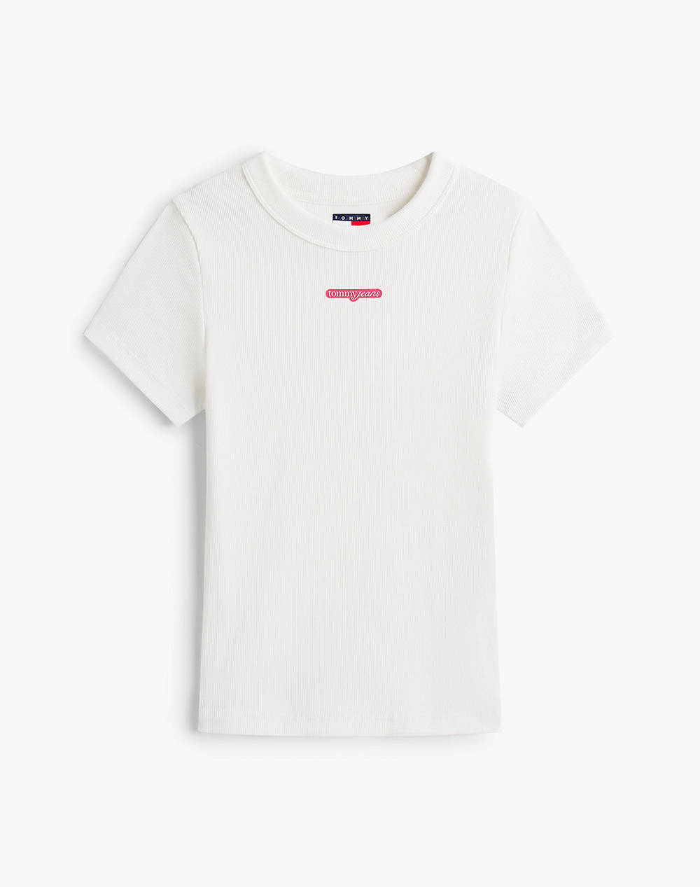 TOMMY JEANS TJW SLIM SCRIPT LABEL SS TEE EXT