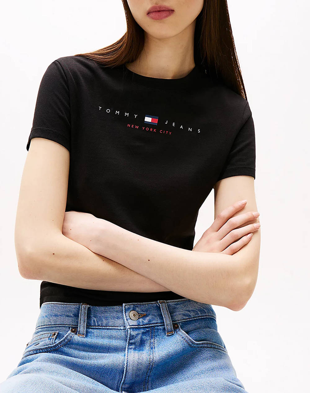 TOMMY JEANS TJW SLIM TJ US LINEAR SS TEE
