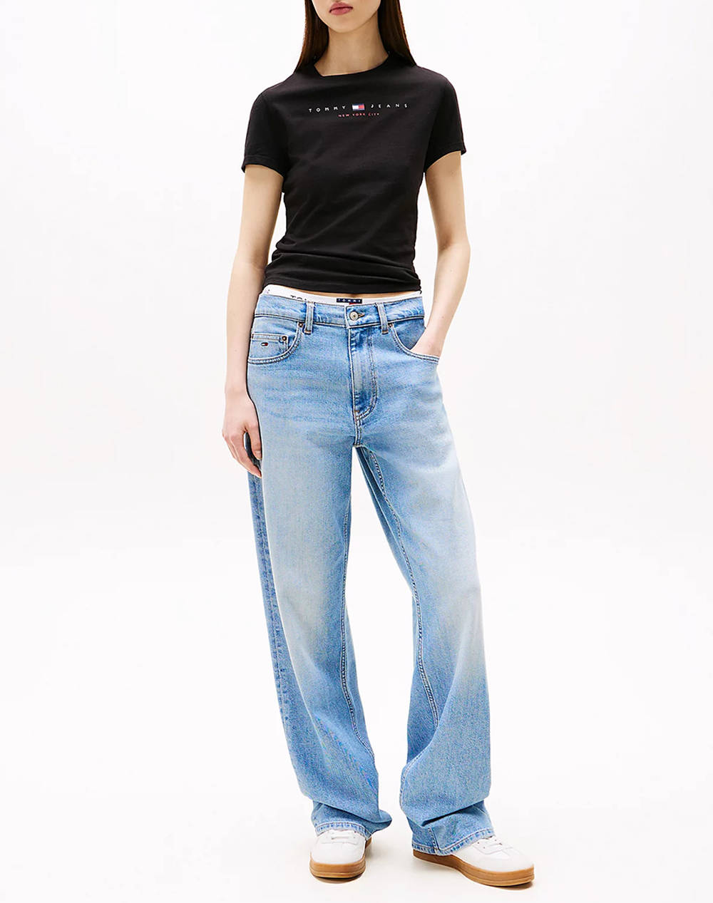 TOMMY JEANS TJW SLIM TJ US LINEAR SS TEE