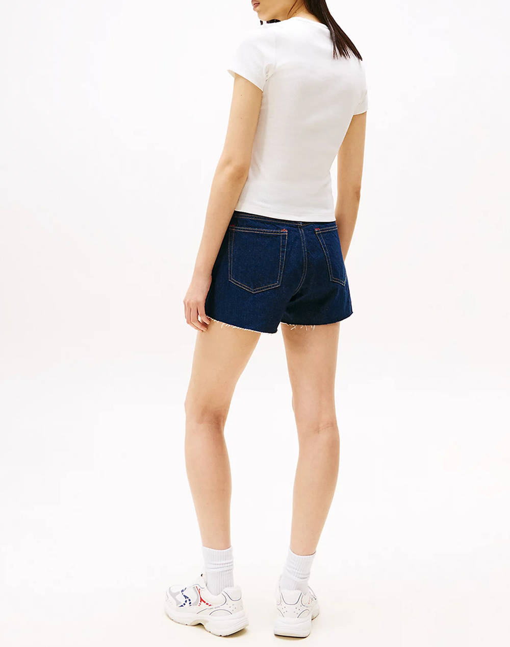 TOMMY JEANS TJW SLIM BADGE RIB TEE