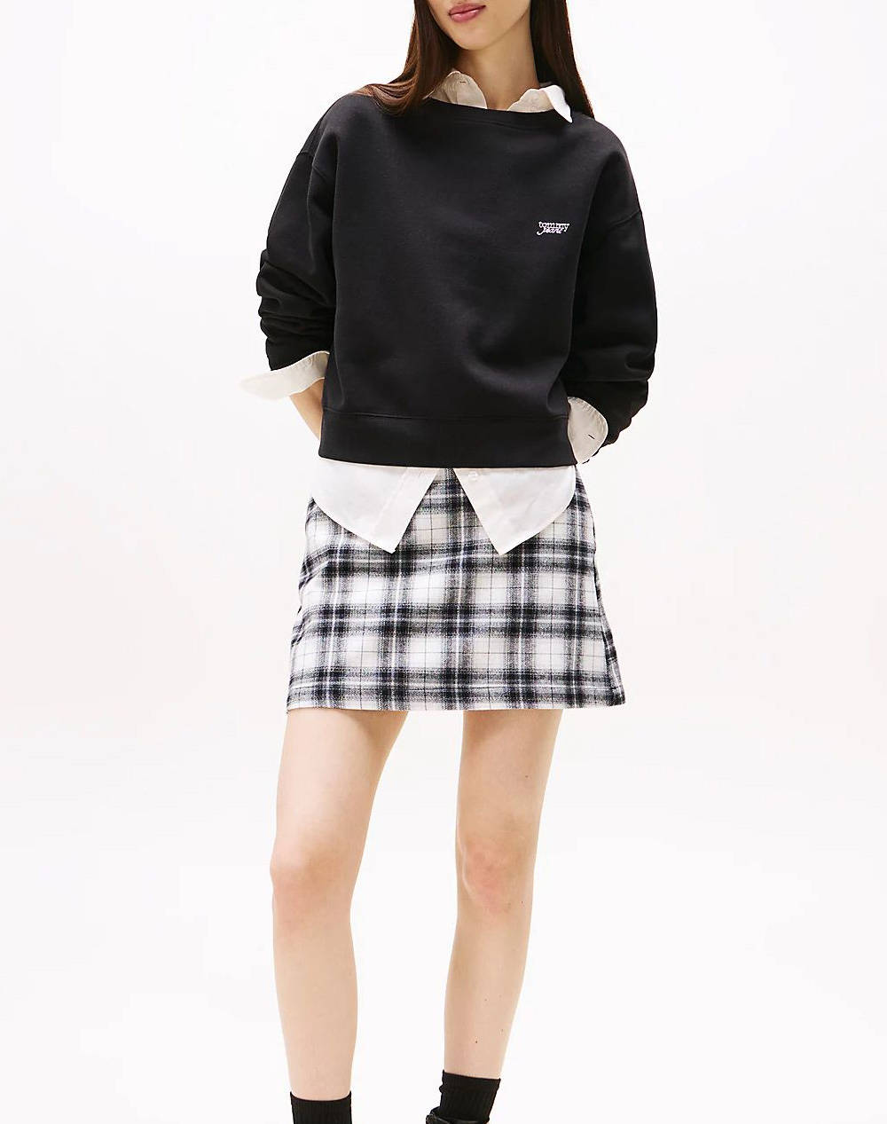 TOMMY JEANS TJW SILVER SCRIPT CREW