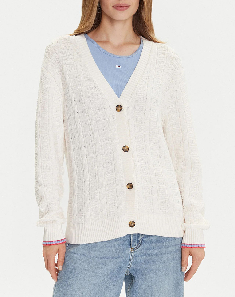 TOMMY JEANS TJW CABLE CARDIGAN