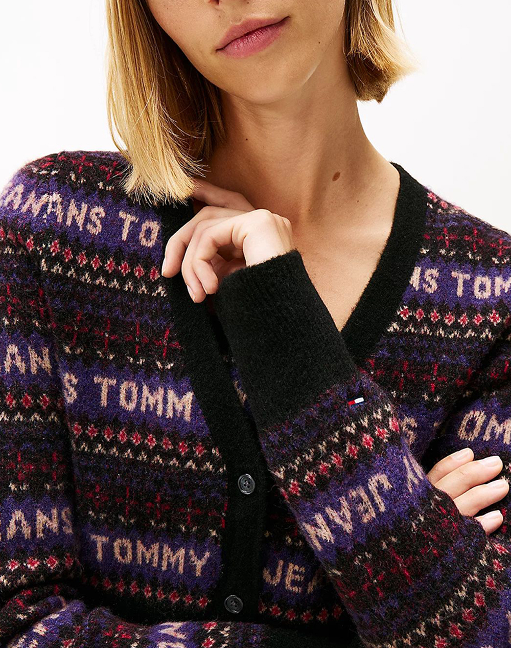 TOMMY JEANS TJW FAIRISLE CARDIGAN