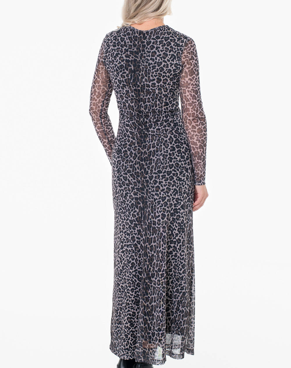 TOMMY JEANS TJW AOP MESH MIDI DRESS EXT