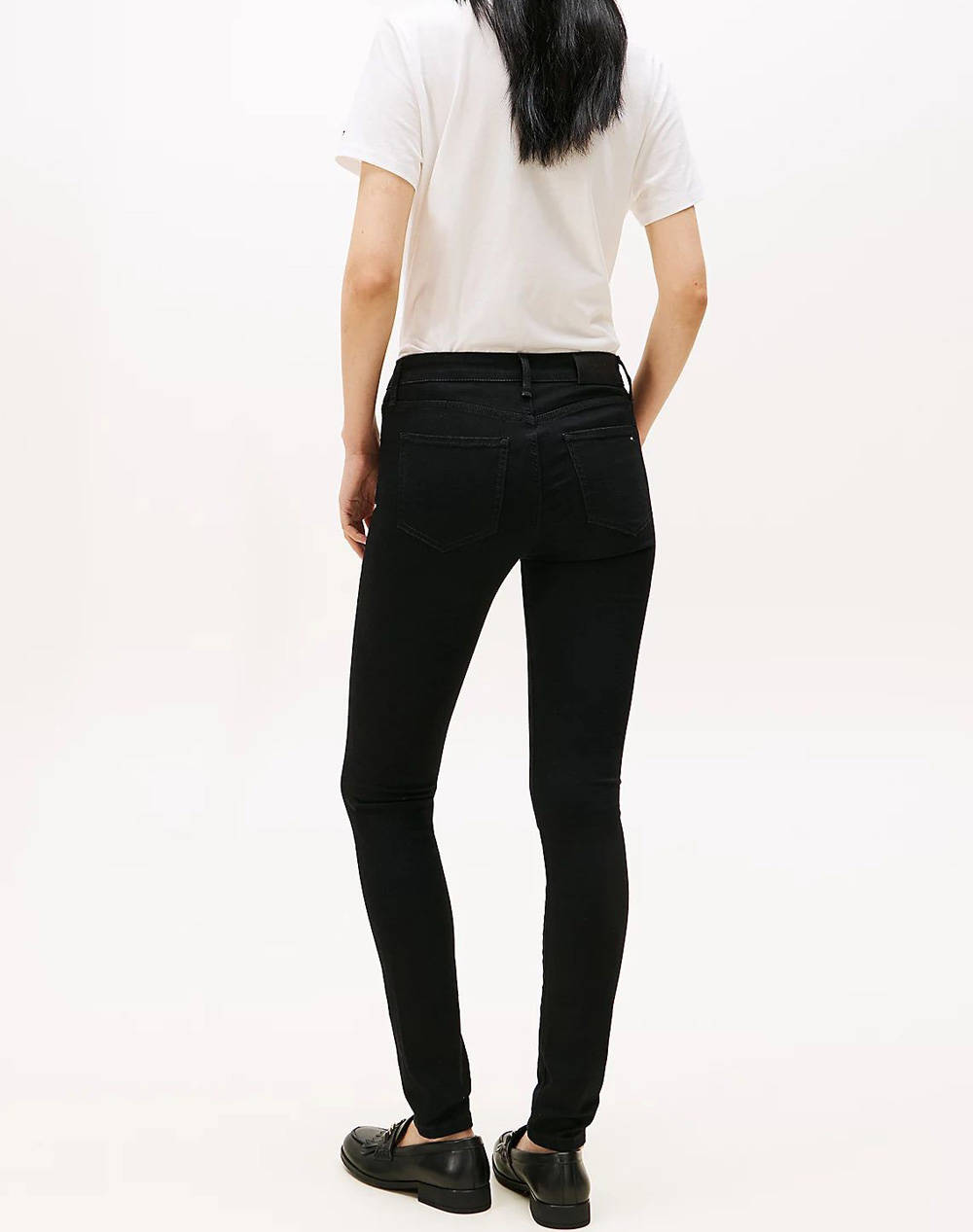 TOMMY HILFIGER DNM BLACK COMO SKINNY RW