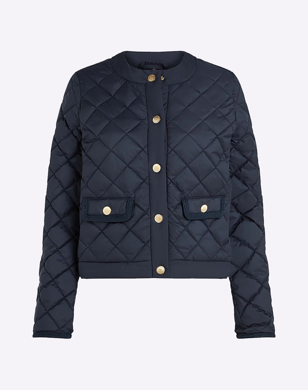 TOMMY HILFIGER G/BUTTON QUILTED REG LADY JACKET