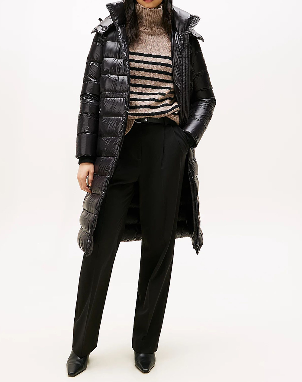 TOMMY HILFIGER GLOSS HW DOWN WAIST REG MAXI