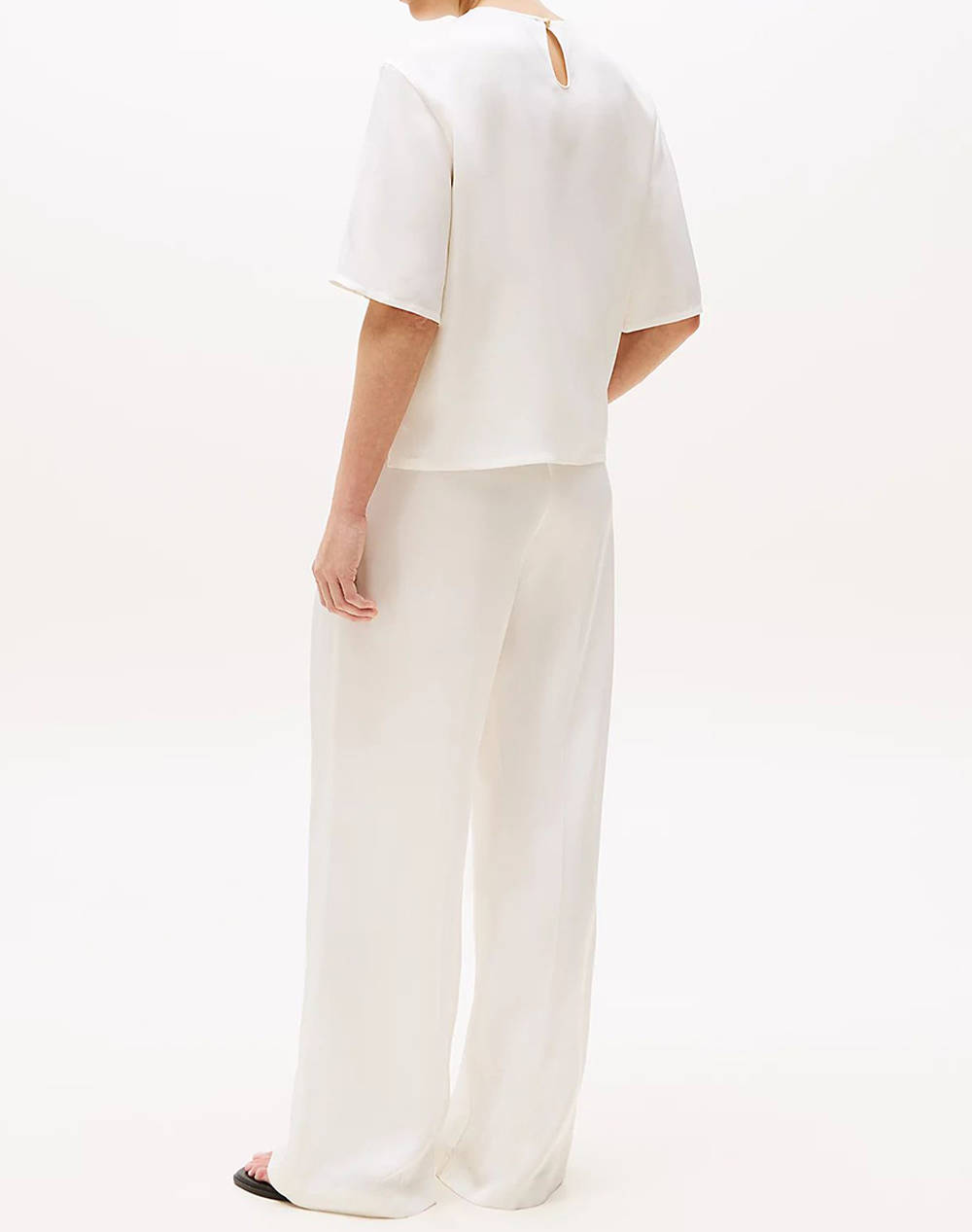 TOMMY HILFIGER SATEEN C-NECK RELAXED T-SHIRT