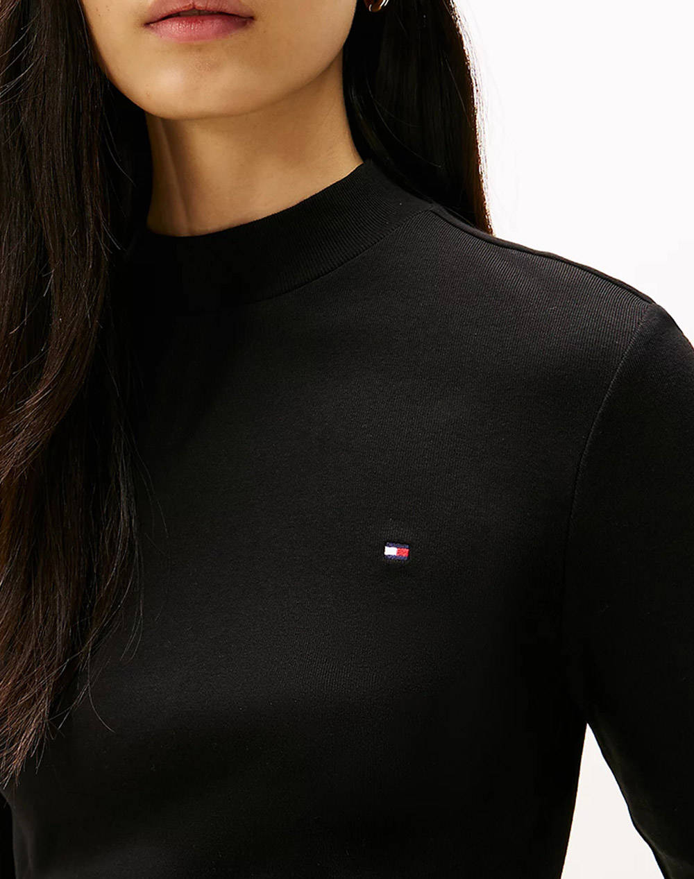 TOMMY HILFIGER SLIM CODY MOCK-NK LS