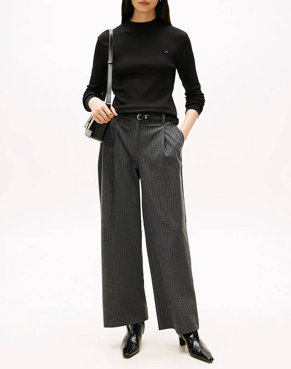 TOMMY HILFIGER SLIM CODY MOCK-NK LS