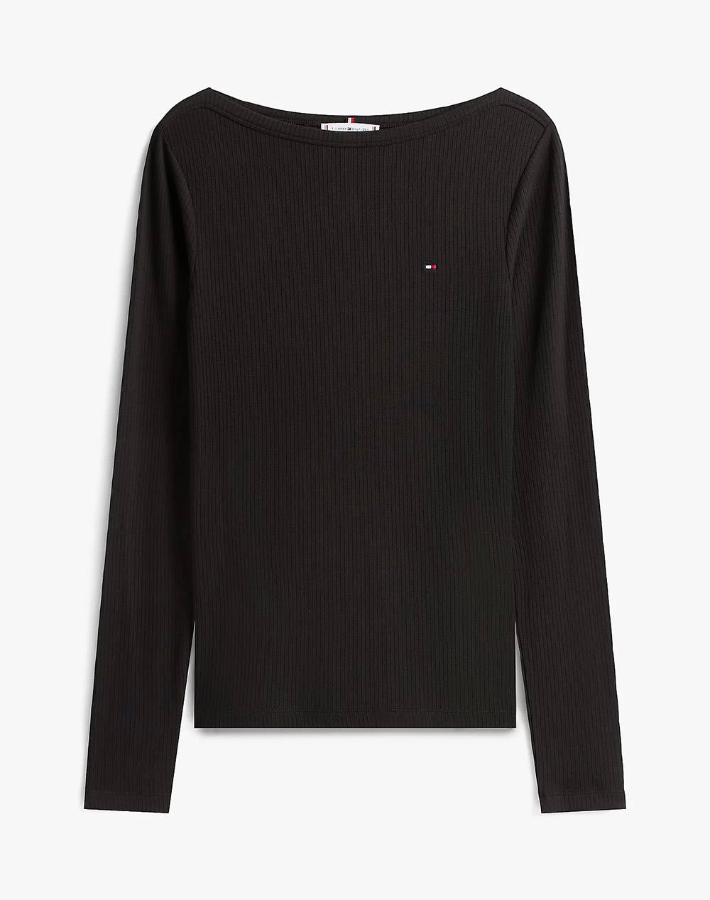 TOMMY HILFIGER SLIM 5X2 RIB BOAT-NK LS